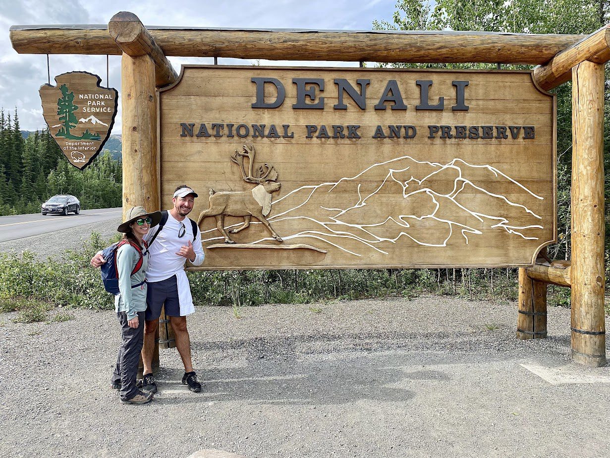 denali national park alaska sign