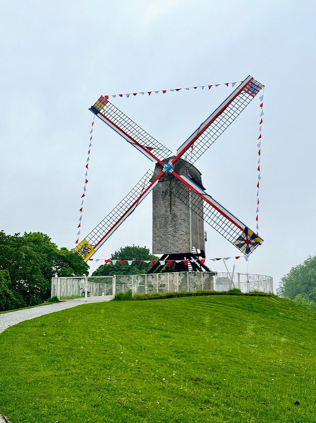 windmill in brugge belgium