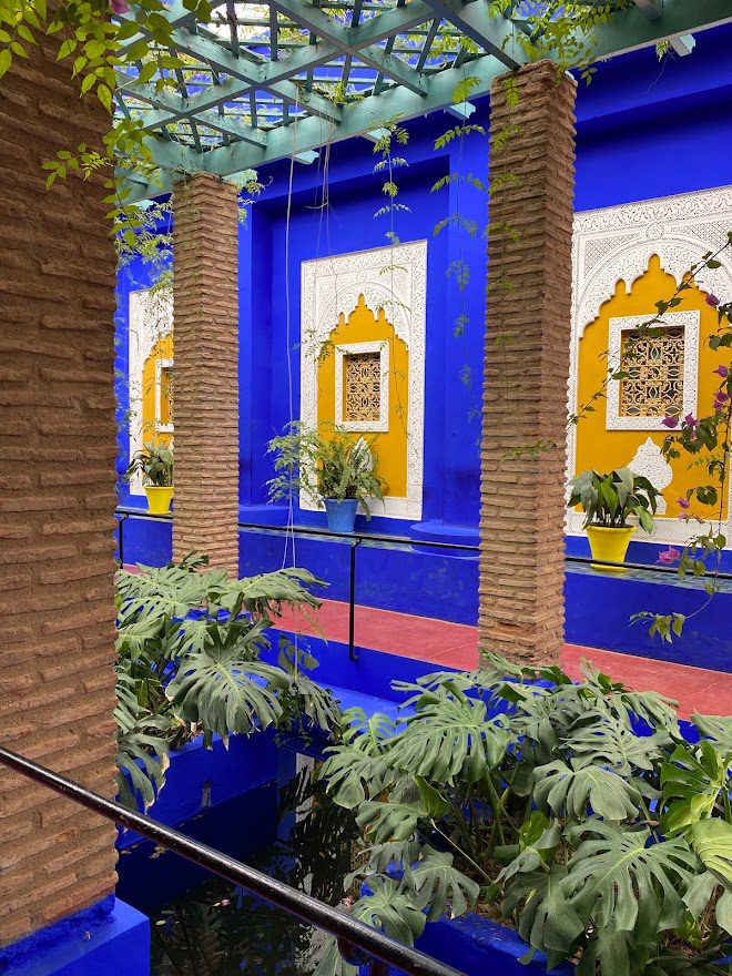 le jardin majorelle in marrakech morocco