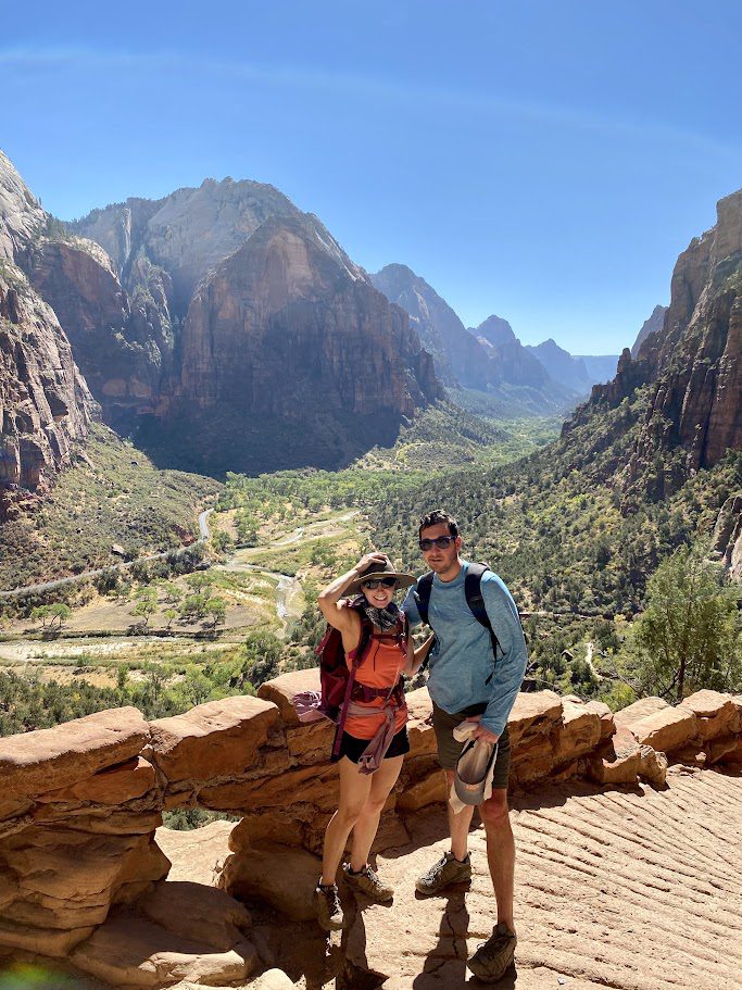 zion national park utah w rim trail